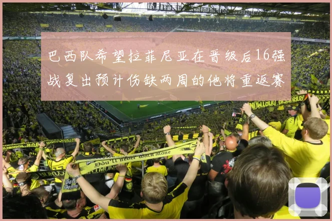 巴西队希望拉菲尼亚在晋级后16强战复出预计伤缺两周的他将重返赛场
